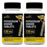 Nature's Fusions potassium iodide tablets bottle two-pack for emergency prep