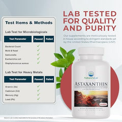 AstaREAL infused astaxanthin capsules by Nature's Lab.