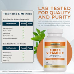 Nature's Lab Gold Vitamina C 1000 mg - bioflavonoides cítricos para aroma natural