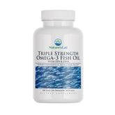 Nature's Lab Omega-3 bottle label highlights EPA and DHA for healthy fatty acid balance.