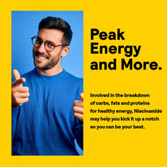 Nature's Life Energizing Niacinamide pour demonstrates easy daily dosing.