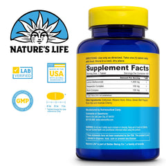Nature's Life Lemon Bioflavonoids capsules shown for convenient daily antioxidant support.