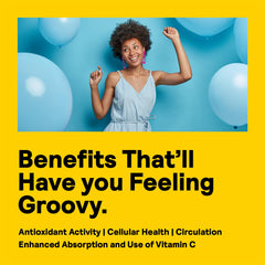 Nature's Life Lemon Bioflavonoids label close-up emphasizing ingredients and GMP quality.