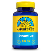 Nature's Life Strontium Citrate bottle with chelated 680mg formula for absorption