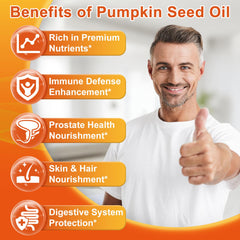 Nature's Live 3500mg formula emphasizes high-strength pumpkin seed oil for core wellness