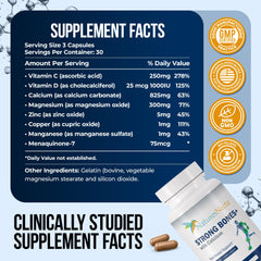 Nature's Nectar calcium-vitamin-d-magnesium capsules highlighting mineral balance