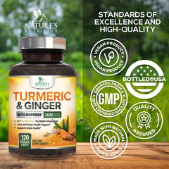 Nature's Nutrition BioPerine black pepper extract enhances curcuminoid absorption.