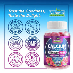 Nature's Nutrition Calcium Gummies soft-chews closeup highlighting chewy texture