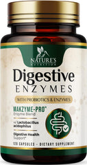 Nature's Nutrition Digestive Enzymes bottle front with max absorption label