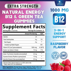 Nature's Nutrition Energy Gummies close-up berry flavor