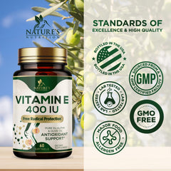 Nature's Nutrition Heart and eye health softgels shown with healthy lifestyle imagery