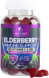 Nature's Nutrition Immune Support Gummies bottle for easy daily wellness.