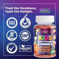 Nature's Nutrition gummies offer a kid-friendly chewable form for mornings