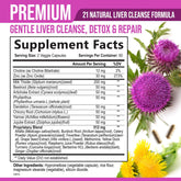 Closeup of Nature's Nutrition Liver Cleanse capsules highlighting veggie capsules for gentle detox