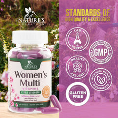 Nature's Nutrition Multivitamínico Mujer: uso diario recomendado para apoyar hábitos saludables