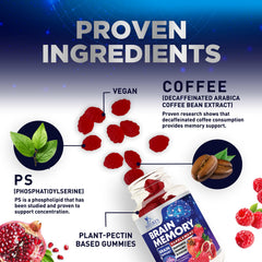 Nature's Nutrition Phosphatidylserine Gummies Jar conveys targeted memory and brain health support.