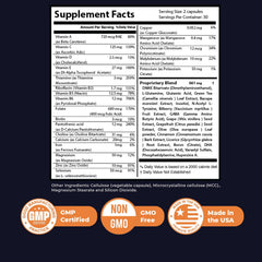 Nature’s NutriWave Memory Lift label view highlights vegetarian, non-GMO formulation.