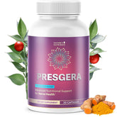 Nature’s NutriWave Presgera bottle front, signaling easy daily capsules for wellness.