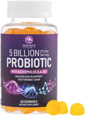 Nature's Peak gomitas probióticas con 5 mil millones CFU para digestión diaria