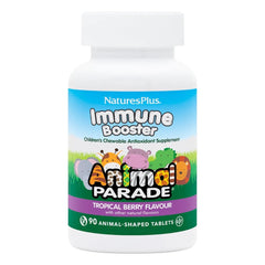 Natures Plus Animal Parade immune booster tropical berry tablets support daily wellness