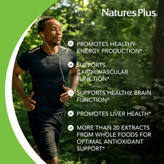 Close-up of Nature's Plus Source of Life Garden B Complex label with B vitamin details