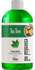 Natures-Star Tea Tree Oil 16oz bulk bottle for versatile aromatherapy and DIY blends.