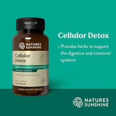 Nature's Sunshine Cellular Detox capsules highlight convenient, portable digestive support