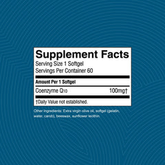 Nature's Sunshine CoQ10-60 softgel capsules ready for everyday circulatory support.