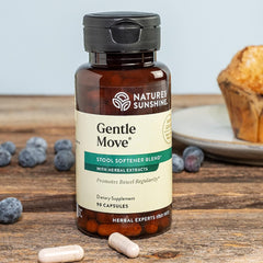 Gentle Move label close-up highlighting magnesium and herbal blend