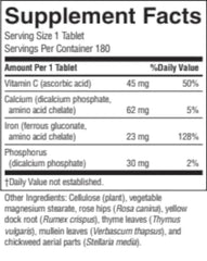 Nature's Sunshine Iron-Chelated 25mg bottle cap shows accessibility for daily iron intake.