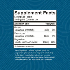 Nature's Sunshine Magnesium bottle label, clearly listing ingredients for reliable daily supplementation