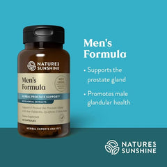 Nature's Sunshine Men's Formula with Lycopene saw palmetto close-up—traditional glandular support