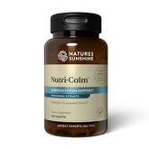 Nature's Sunshine Nutri-Calm bottle on display, supporting daily nervous system balance.