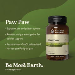Nature's Sunshine Paw Paw Cell-Reg capsules closeup highlights acetogenin rich blend