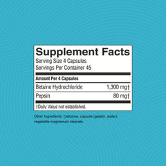 Nature's Sunshine PDA Combination bottle label close-up, showcasing purity commitments.