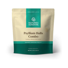Nature's Sunshine psyllium hulls 11oz bottle supports daily digestion and fiber intake.