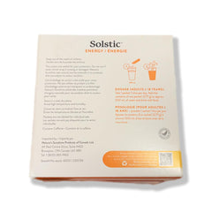 Nature's Sunshine Solstic Energy 30-pack box showing travel-ready packets