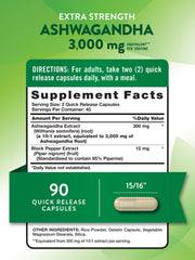 Nature's Truth Ashwagandha capsules pour demonstrates easy daily use for focus.