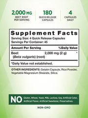 Nature's Truth Beet Root Capsules pour shows easy daily intake