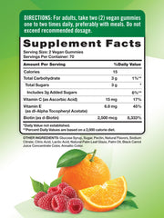 Nature's Truth biotin 2500mcg ingredient close-up for hair and nails