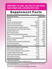 Nature's Truth biotin 5,000 mcg softgels close-up with argan oil for hair support