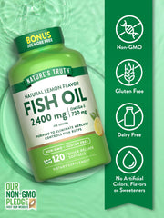 Burpless lemon softgels from Nature's Truth designed for smooth swallowing