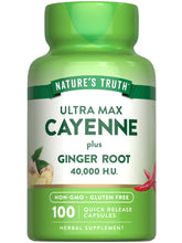Nature's Truth cayenne capsules bottle offers convenient daily support.