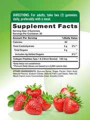 Nature's Truth Collagen Peptide Gummies strawberry flavor for a delicious, convenient daily supplement