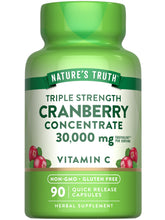 Nature's Truth Cranberry Concentrate bottle shown for daily wellness support.