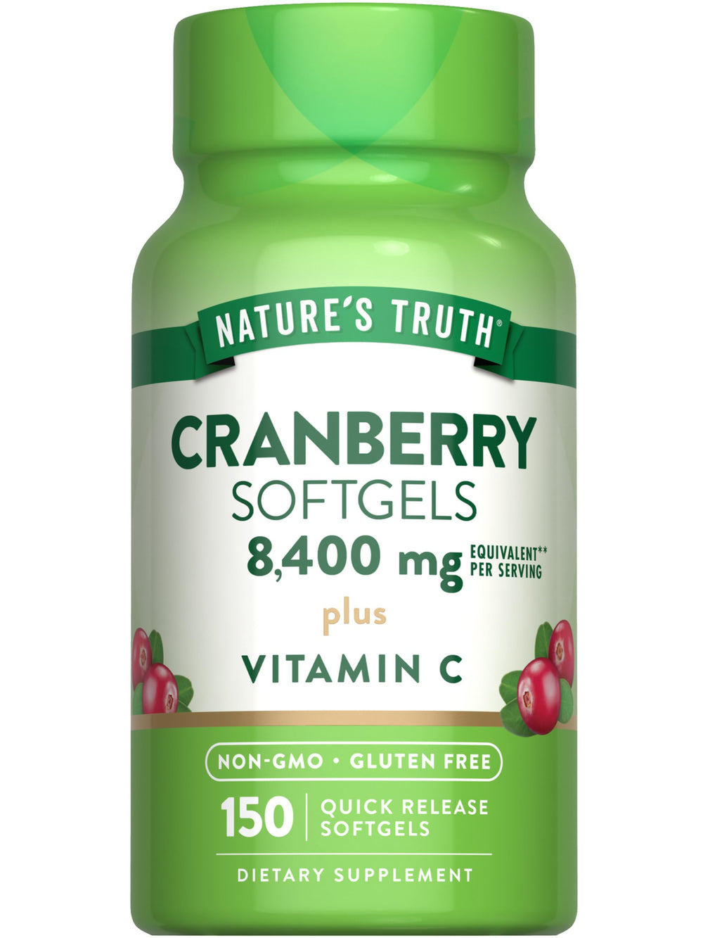 Nature's Truth Cranberry Pills bottle front for daily wellness