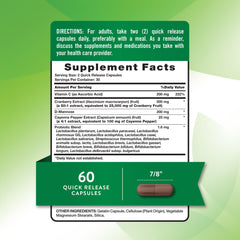 Nature's Truth D-Mannose Probiotics: fórmula diaria para equilibrio urinario y digestivo