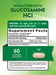 Nature's Truth Glucosamine HCl 1500mg caplet close-up for easy swallowing