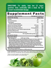 Nature's Truth Super Greens mezcla de vegetales en cada porción