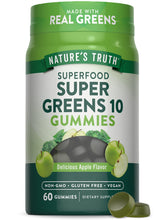 Nature's Truth Super Greens gomitas manzana, snack diario